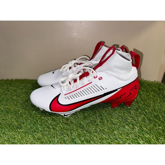 Nike Vapor Edge Pro 360 2 TB Football Cleats Mens Size 10.5 White University Red